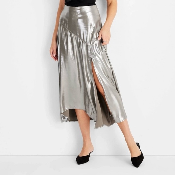 Dresses & Skirts - Future Collective Silver Skirt
